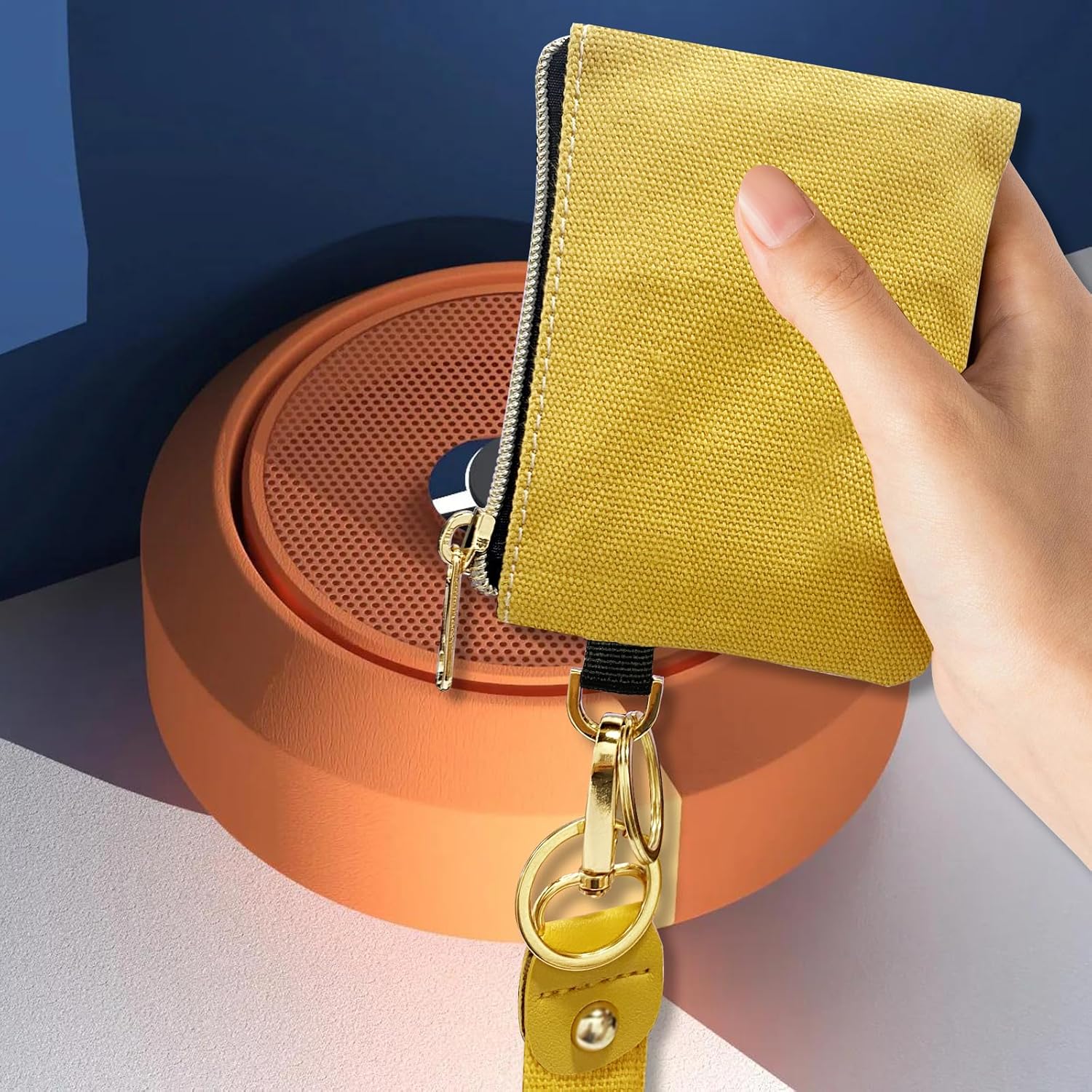 BuitBoll Llavero de pulsera, cartera y cartera para muñeca, llavero para hombres y mujeres
