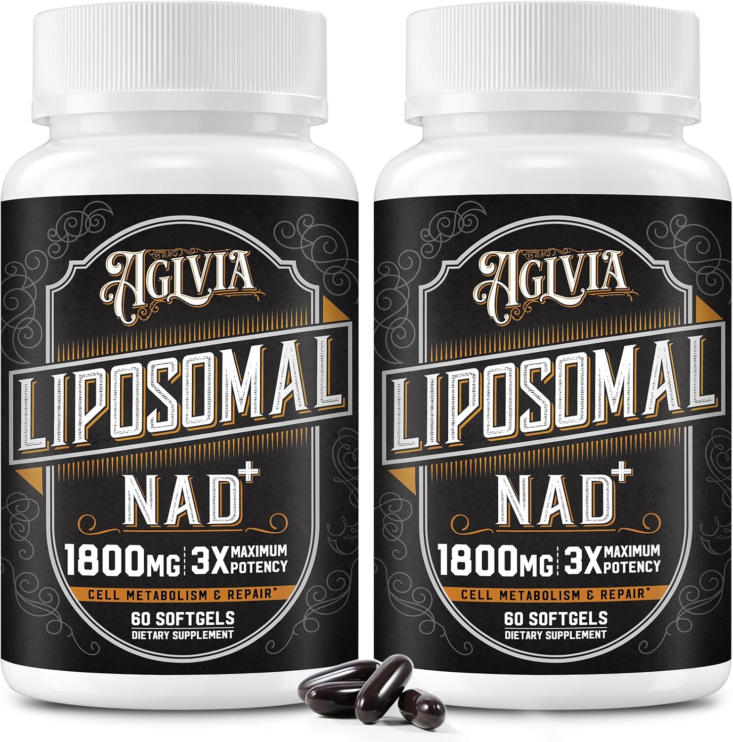 Suplemento liposomal NAD de 1800 MG, suplemento NAD+ similar a la ribósido de nicotinamida, suplemento NAD Plus 98% puro para refuerzo de energía y