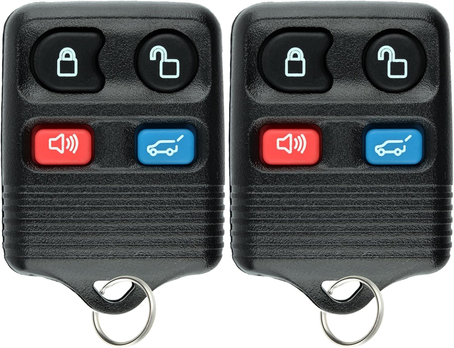 KeylessOption Llavero remoto de entrada sin llave para SUV, Ford Edge Escape Expedition Explorer Flex (paquete de 2)
