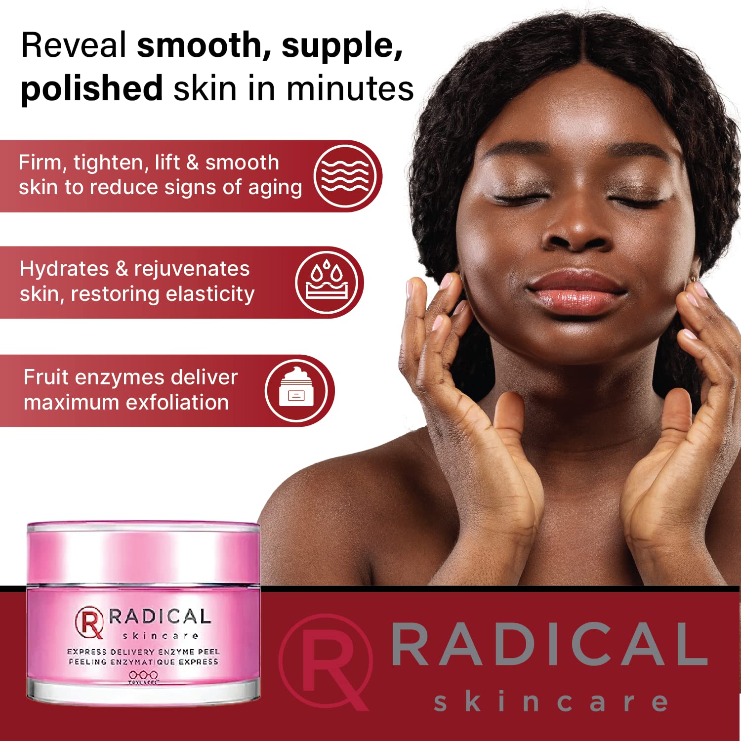 Radical Skincare Exfoliación de enzimas express