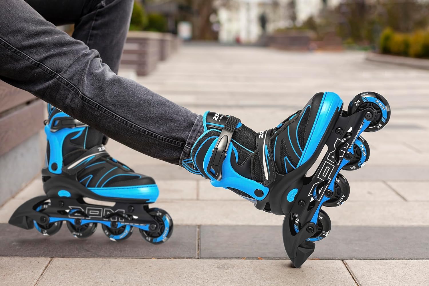 2PM SPORTS Patines en línea ajustables para niños de 4 a 12 años, patines Inlie para niñas y niños de 5 a 8 a 12 años con ruedas de luz completa,