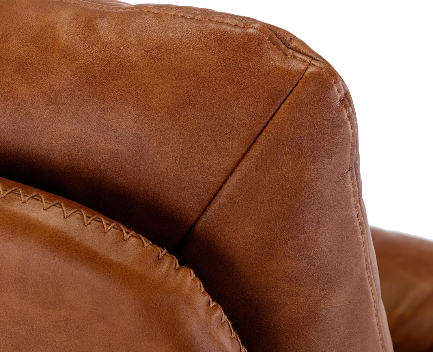 VESCASA Silla decorativa giratoria tapizada con otomana, silla de lectura Leathaire con reposapiés, cómodo juego de sillas de descanso con taburete