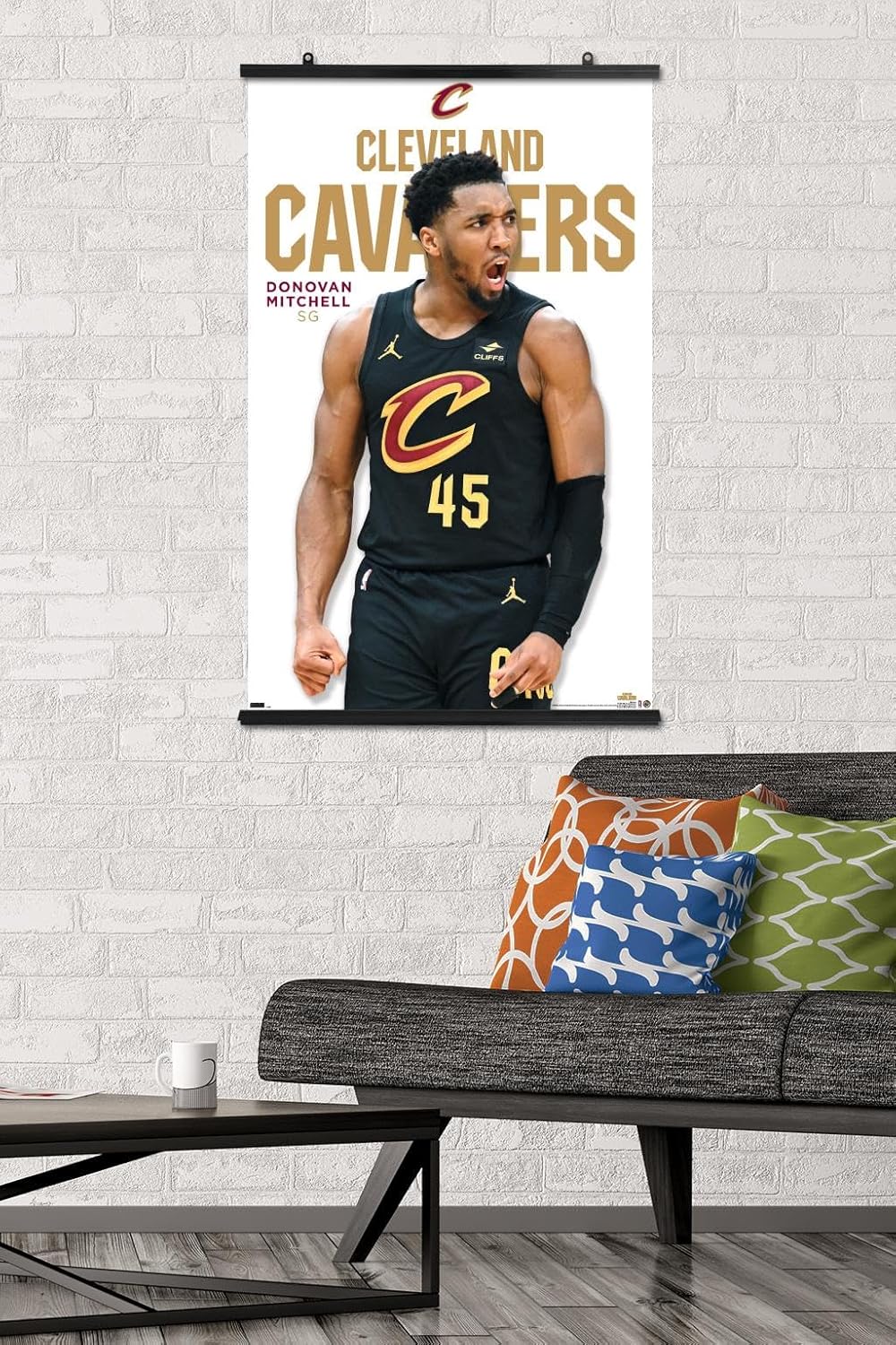 Trends International NBA Cleveland Cavaliers – Póster de pared de la serie 23 de Donovan Mitchell