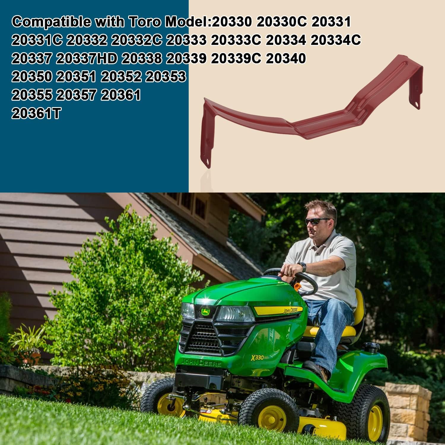 Ohoho 114-7963-01 deflector de metal delantero compatible con cortacésped Toro 114796301 104-8694-03  Compatible con modelos 20330 20333 20339 20350
