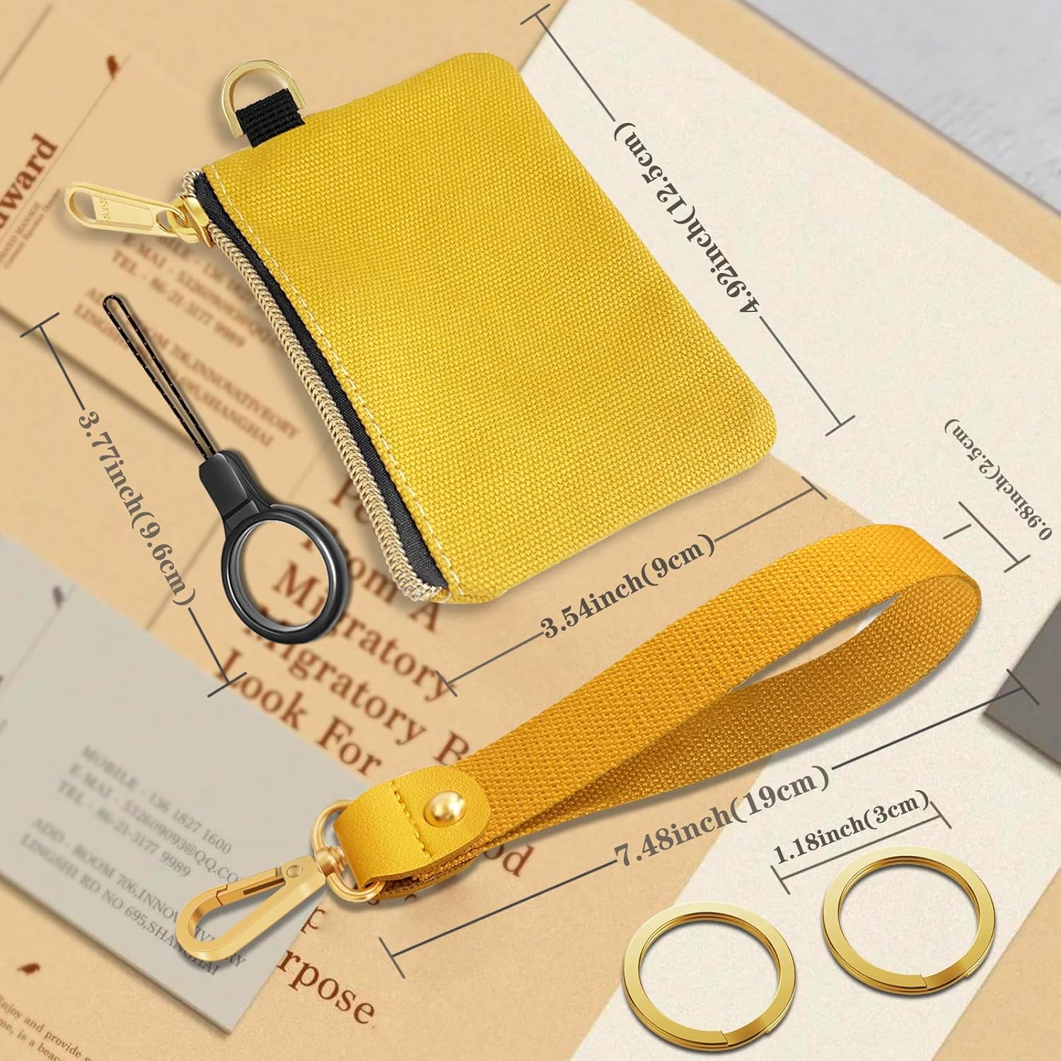 BuitBoll Llavero de pulsera, cartera y cartera para muñeca, llavero para hombres y mujeres