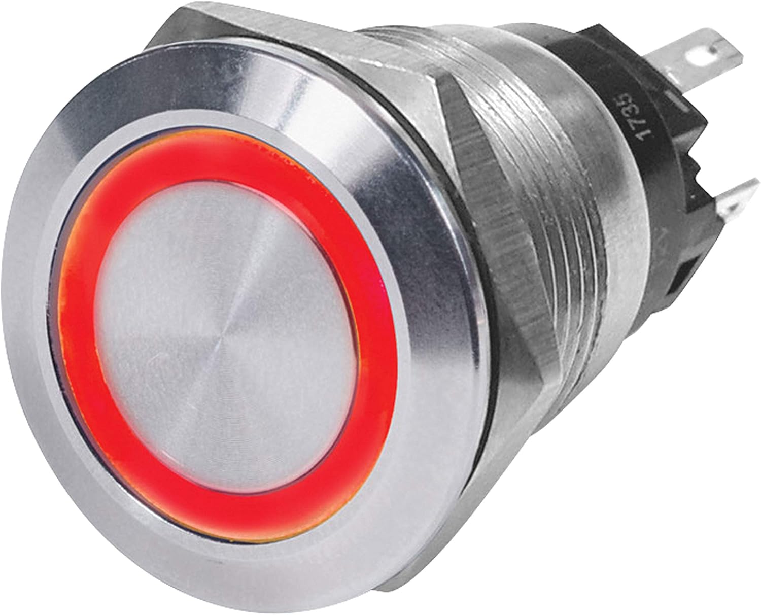 blue sea systems mar azul 4163SS botón de interruptoroff- (On), color rojo10A