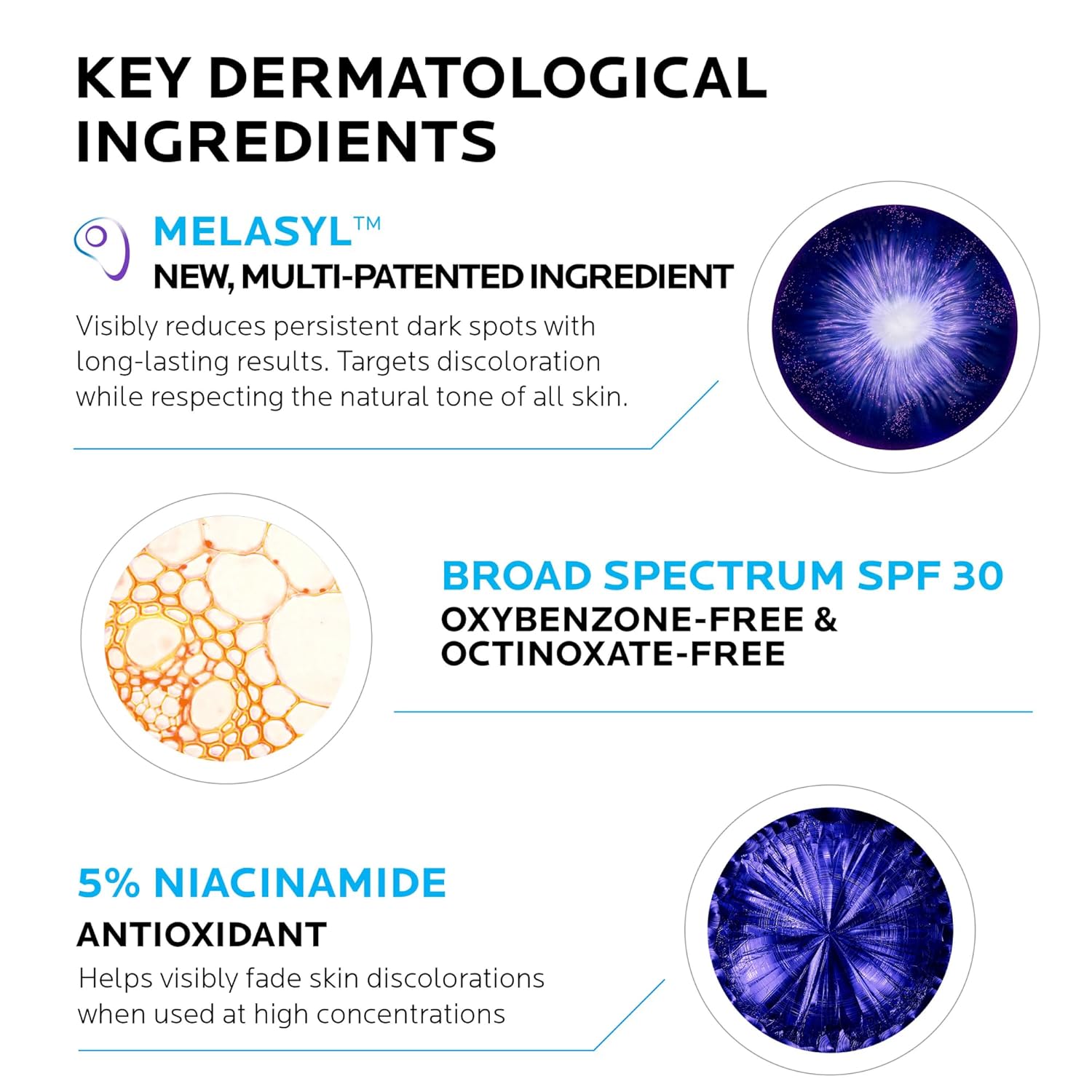 La Roche-Posay Mela B3 – Protector solar diario UV  Hidratante facial con SPF 30 + melasilo antienvejecimiento + 5% niacinamida  Ayuda a corregir y