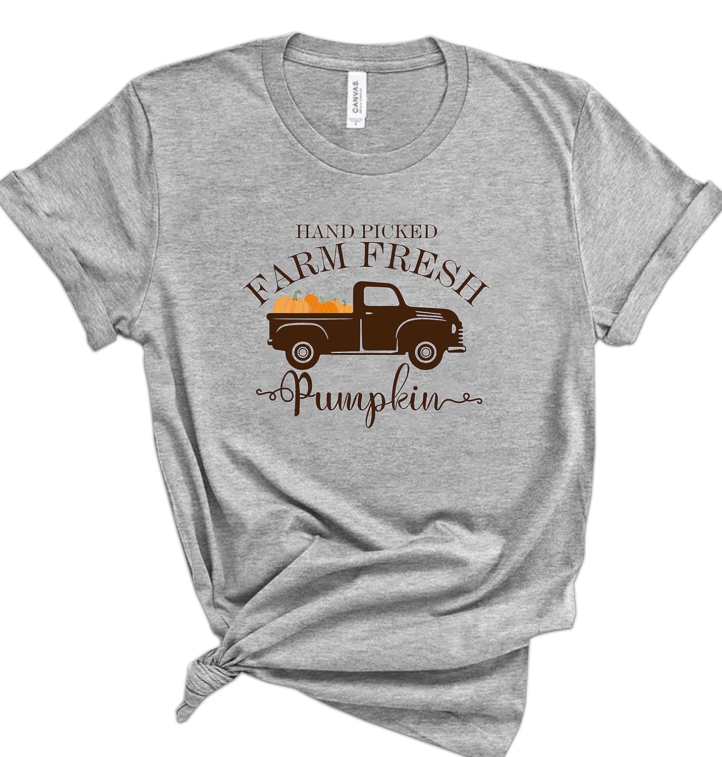 Hand-Picked Farm Fresh T-Shirts, Farming Clothes For Women And Men, Pumpkin T-Shirt, Pumpkin Farmer Shirts, Farm Truck Shirt, Pumpkin Patch Casual
