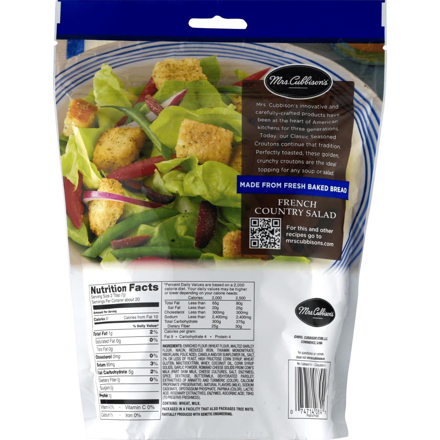 Mrs. Cubbison’s Croutons Classic Seasoned Restaurant Style, 5 onzas (paquete de 2)