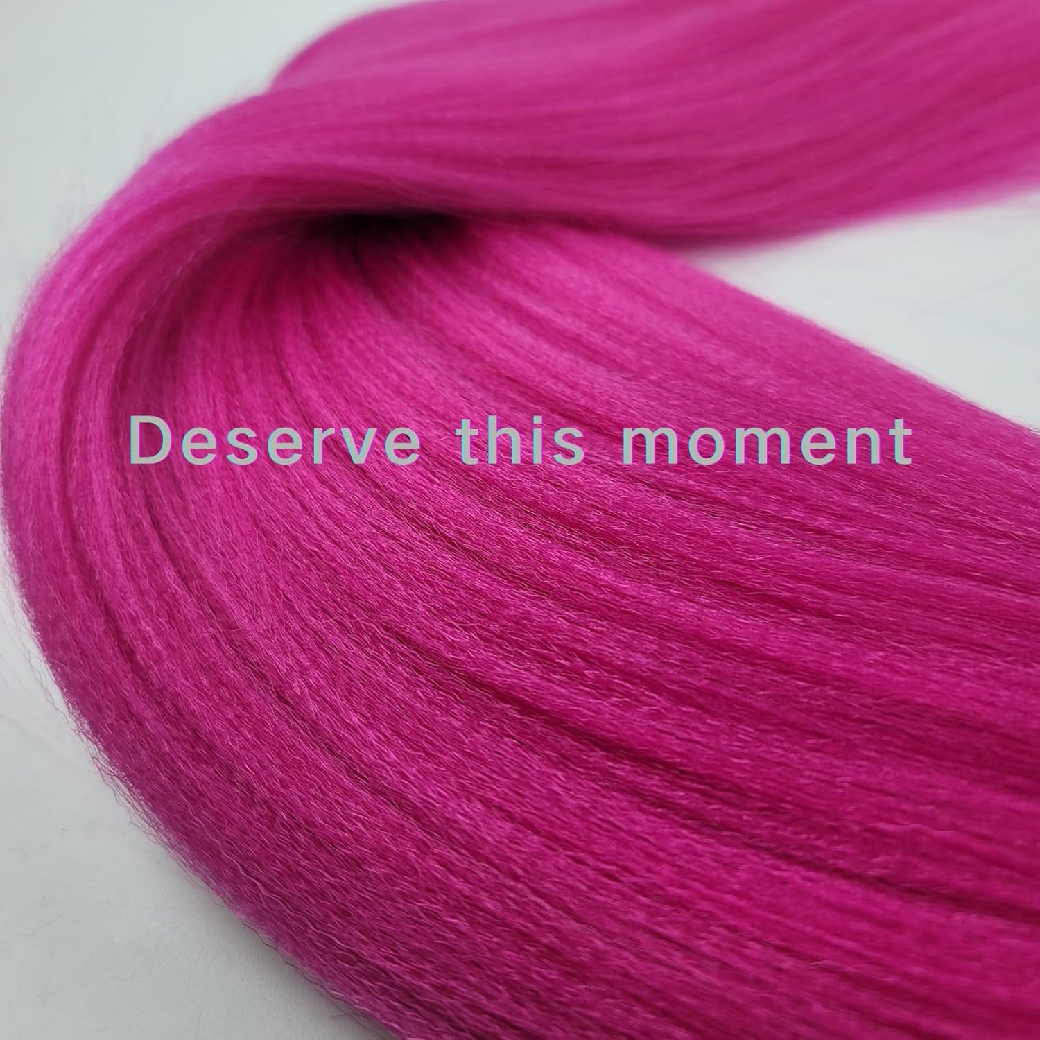 Leticia Cabello trenzado preestirado rosa magenta fácil de usar cabello trenzado preplumado