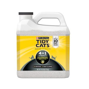Purina Tidy Cats 4 en 1, aserrín para gatos con fuerza de aglomeración., 4 en 1 fuerte Purina Tidy Cats 4 en 1, aserrín para gatos con fuerza de aglomeración., 4 en 1 fuerte