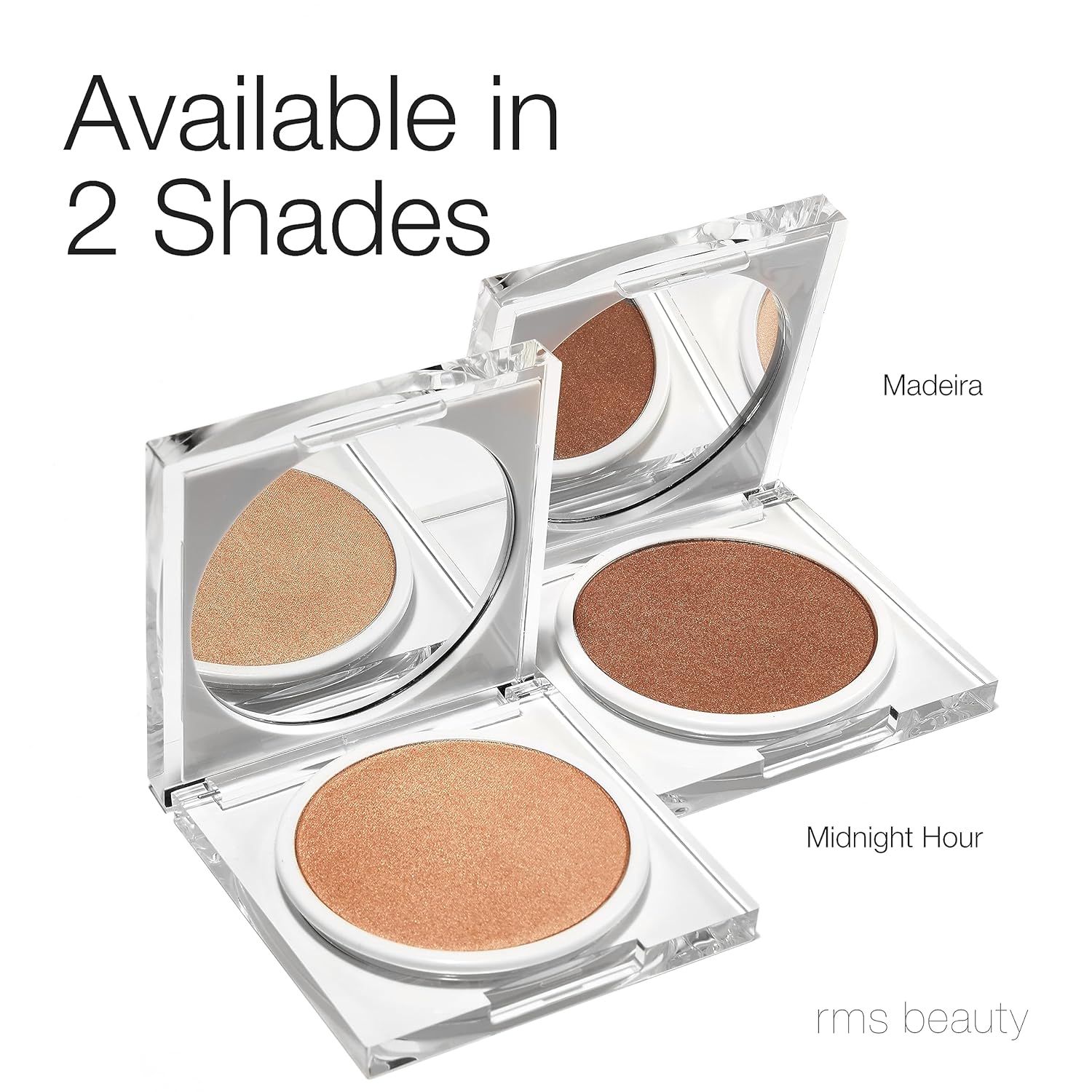 RMS Beauty Polvo luminizante polvo de maquillaje iluminador, resaltador facial y corporal en polvo prensado, luminizadores de maquillaje orgánico