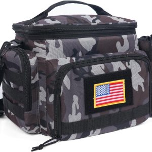MOV COMPRA Lonchera táctica para hombres, lonchera aislada, a prueba de fugas, bolsa térmica de gran capacidad con bolsa para botella de agua MOLLE MOV COMPRA Lonchera táctica para hombres, lonchera aislada, a prueba de fugas, bolsa térmica de gran capacidad con bolsa para botella de agua MOLLE