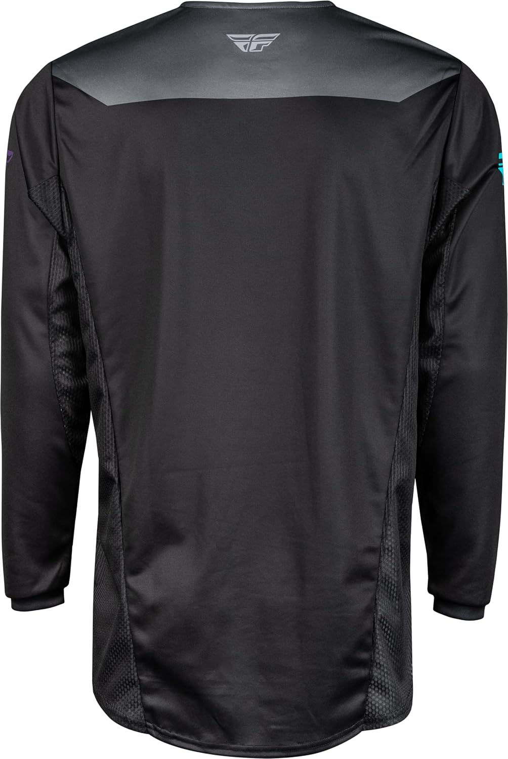 Fly Racing Camiseta Kinetic Reload 2024 para adultos, color carbónnegroazul-iridio pequeño 377-520S