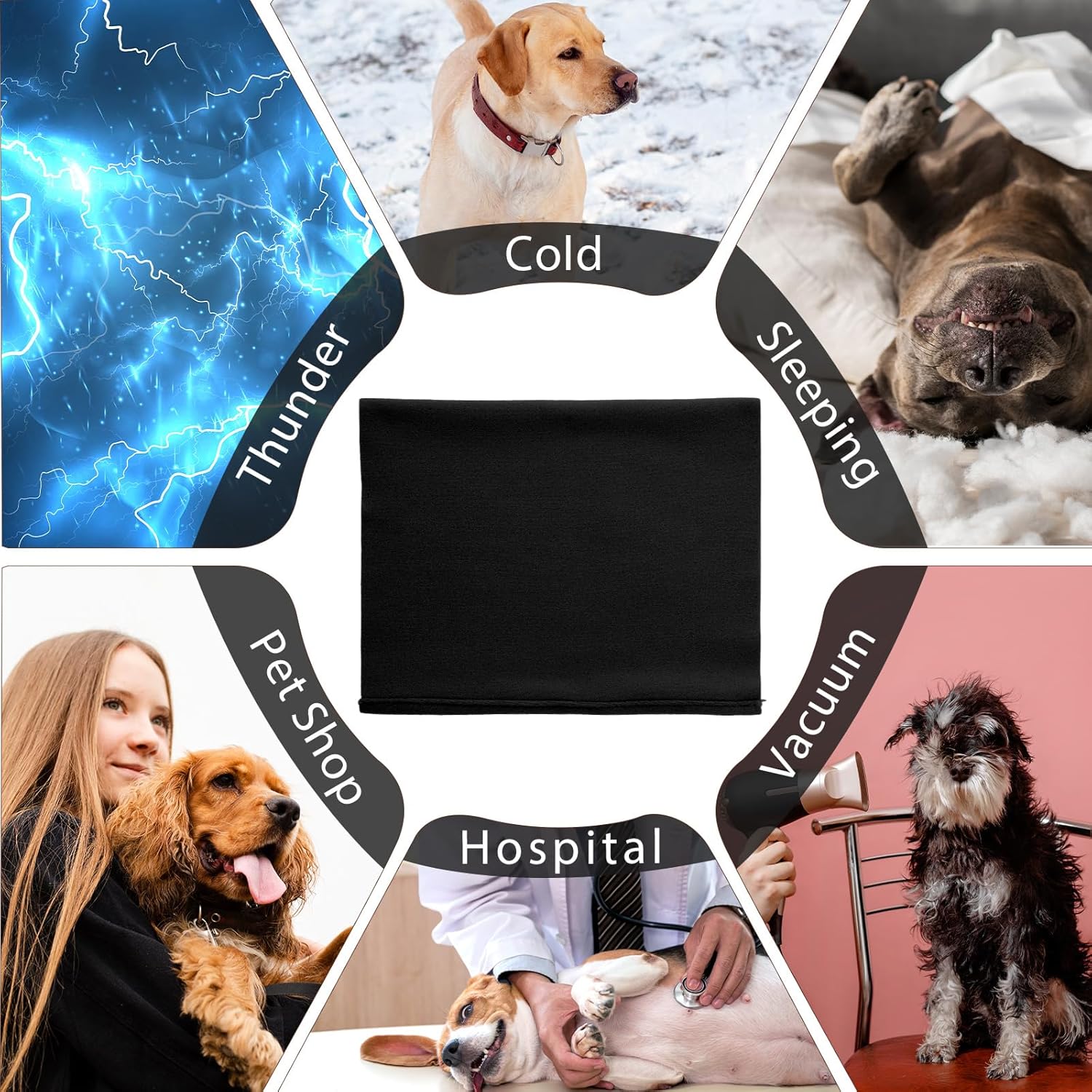 Amaxiu Redecilla para perro calentador de cuello y orejas, orejeras para perro, calentador de cuello y orejas para perro, capucha para mascotas,