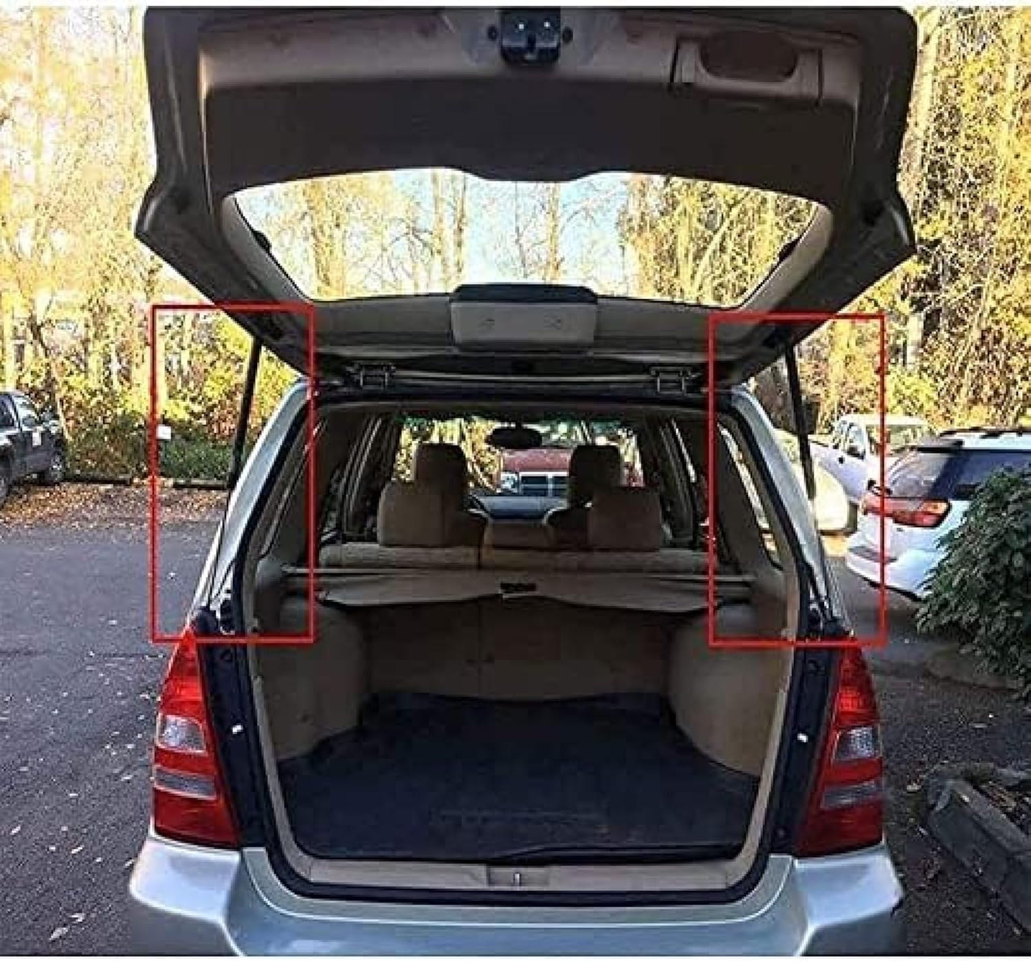 CJLFDC Trunk Gas Struts,for Zafira Mk I (A) (T98) 1999-2005(OEM-90579440)-54.2cm Rear Tailgate Boot Support
