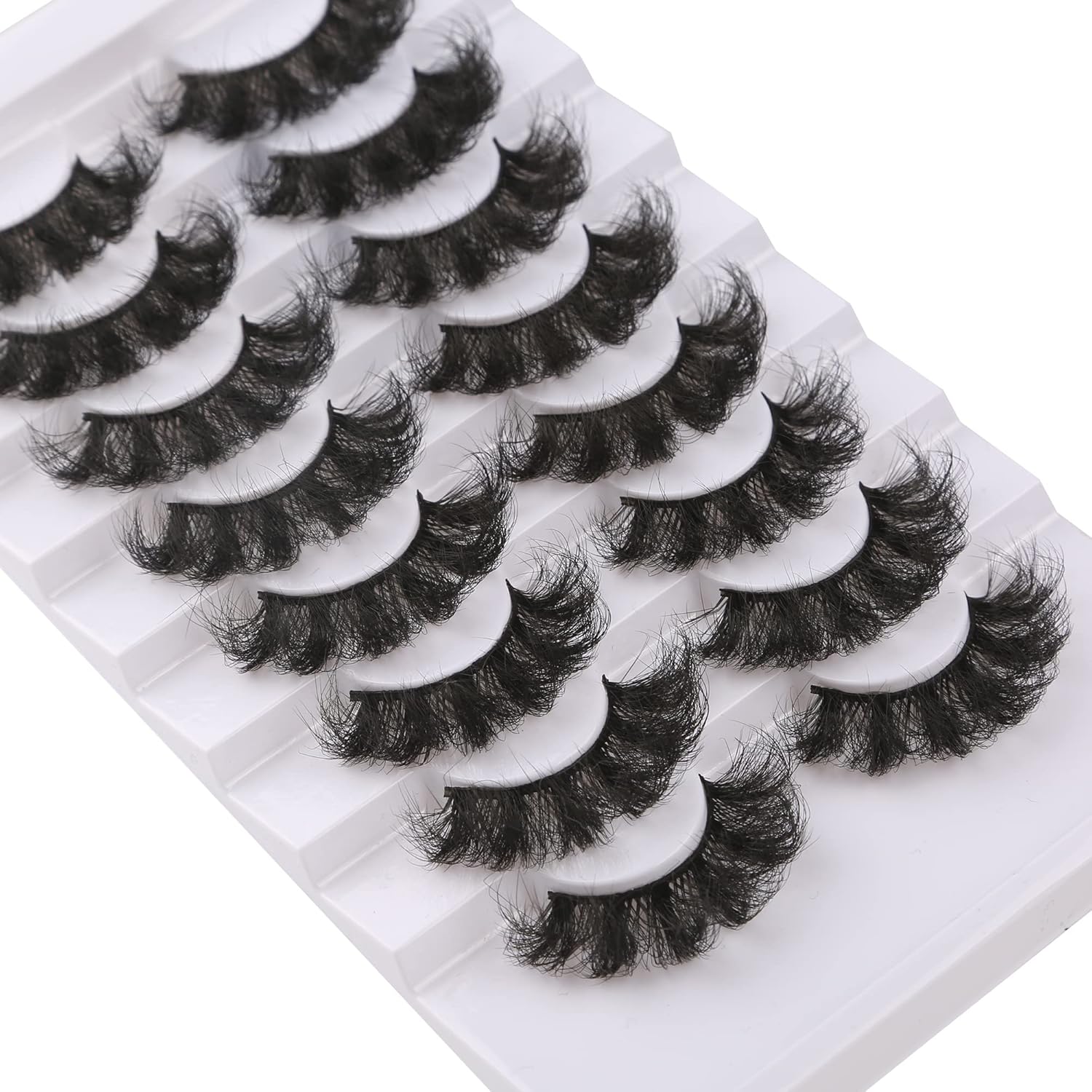 Gmagictobo – Pestañas postizas, pestañas de imitación de visón en 3D, largas, lujosas y suaves, 22 mm, 8 pares de pestañas postizas, multipaquete