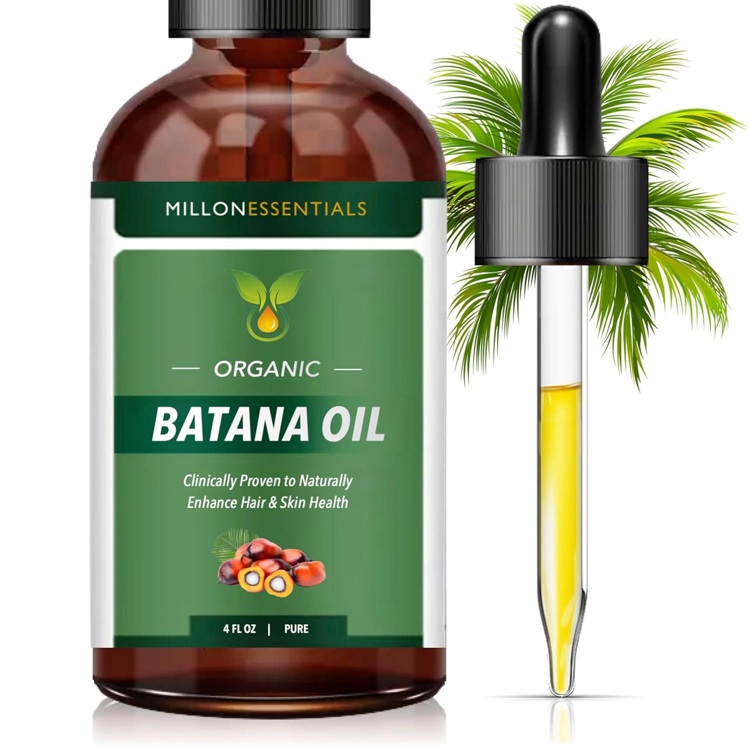 Aceite de batana orgánico puro de 4 onzas para el crecimiento del cabello y el bienestar de la piel, tratamiento nutritivo e hidratante de Honduras,