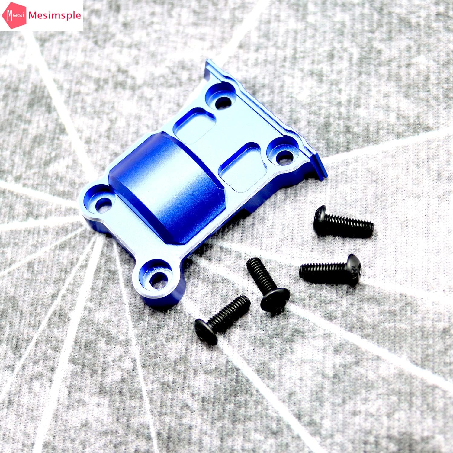 Mesimsple Alloy Xmaxx – Cubierta del diferencial trasero superior 7787 para 15 X-Maxx Drive Gear Cover X Maxx Diff Cover Truck Upgrades Blue