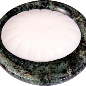 Jabonera de mármol verde Soporte para platos de mármol pulido y brillante Accesorio de baño bellamente hecho por CraftsOfEgypt Jabonera de mármol verde Soporte para platos de mármol pulido y brillante Accesorio de baño bellamente hecho por CraftsOfEgypt