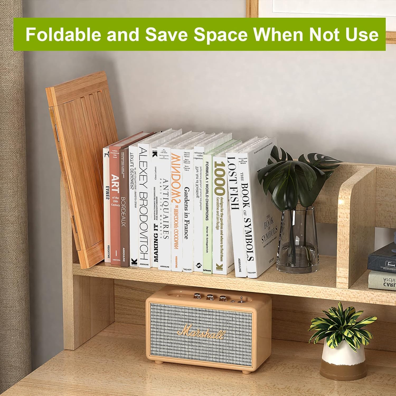 Soportes de madera para leer manos libres, soportes para libros de cocina y soportes – Soporte para libros de cocina para exhibición de cocina, con