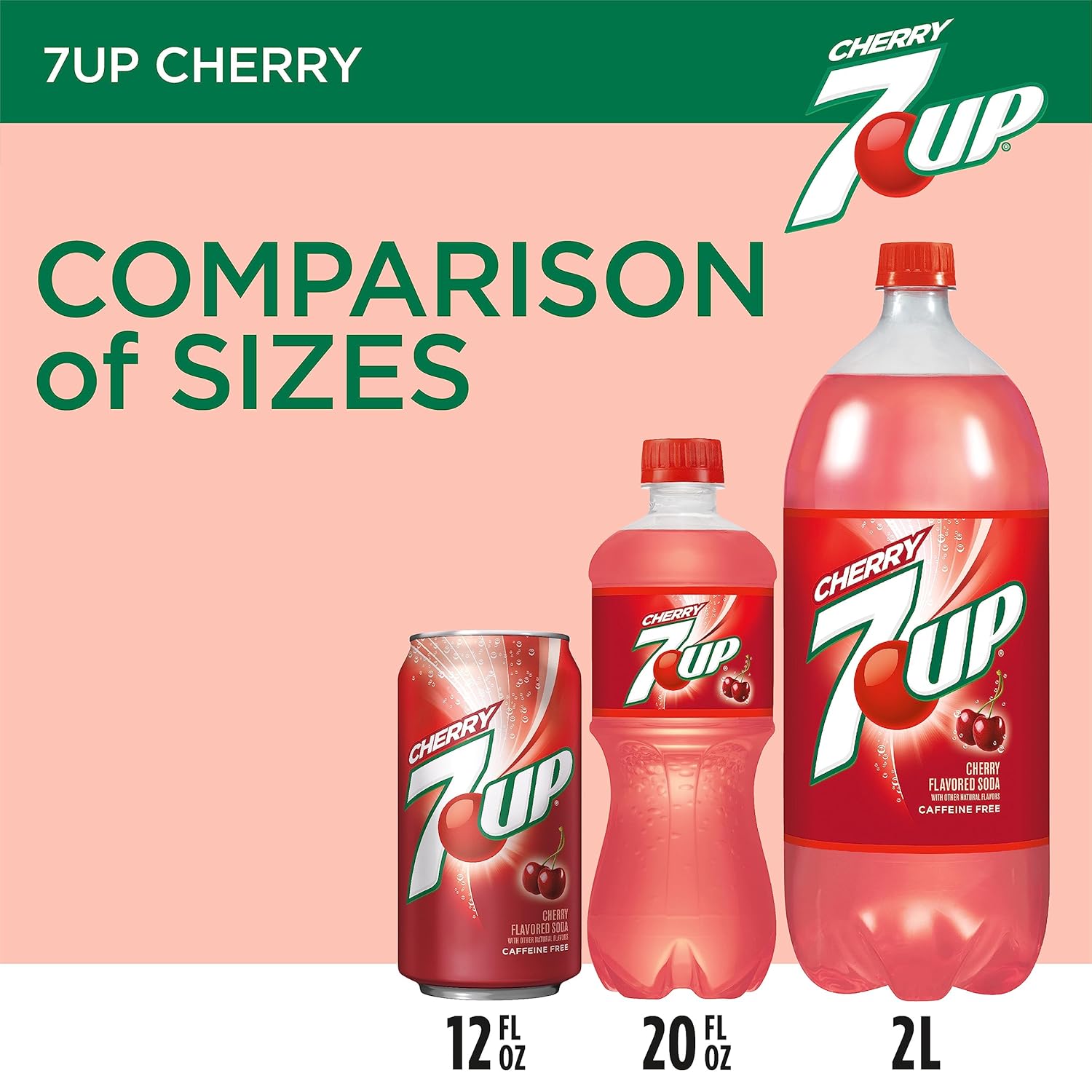 7UP Soda con sabor a cereza, latas de 12 onzas líquidas (paquete de 12)
