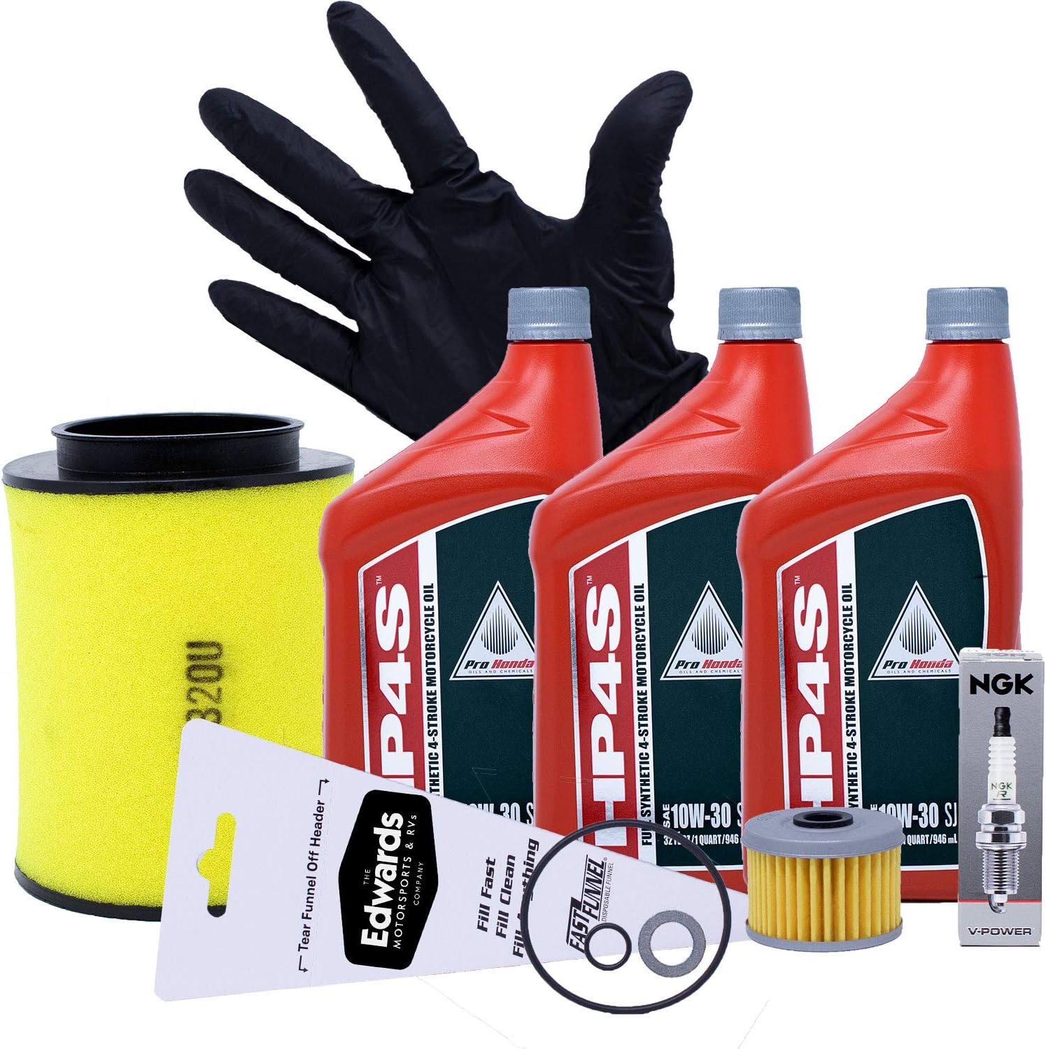 Edwards Kit de mantenimiento para Honda TRX420 Rancher FE FM TM TE FPM FPE ATV 2007-2013 (totalmente sintético)