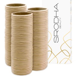 SRODHA Beauty – Paquete de 100 bandas elásticas para el cabello  Bandas para el cabello de 0.157 pulgadas (0.157 in), accesorios de peinado para SRODHA Beauty – Paquete de 100 bandas elásticas para el cabello  Bandas para el cabello de 0.157 pulgadas (0.157 in), accesorios de peinado para