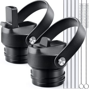 Tapa de popote para boca estándar Hydro Flask, tapa de popote compatible con Hydroflask boca estándar de 18, 21, 24 onzas, tapa deportiva superior Tapa de popote para boca estándar Hydro Flask, tapa de popote compatible con Hydroflask boca estándar de 18, 21, 24 onzas, tapa deportiva superior