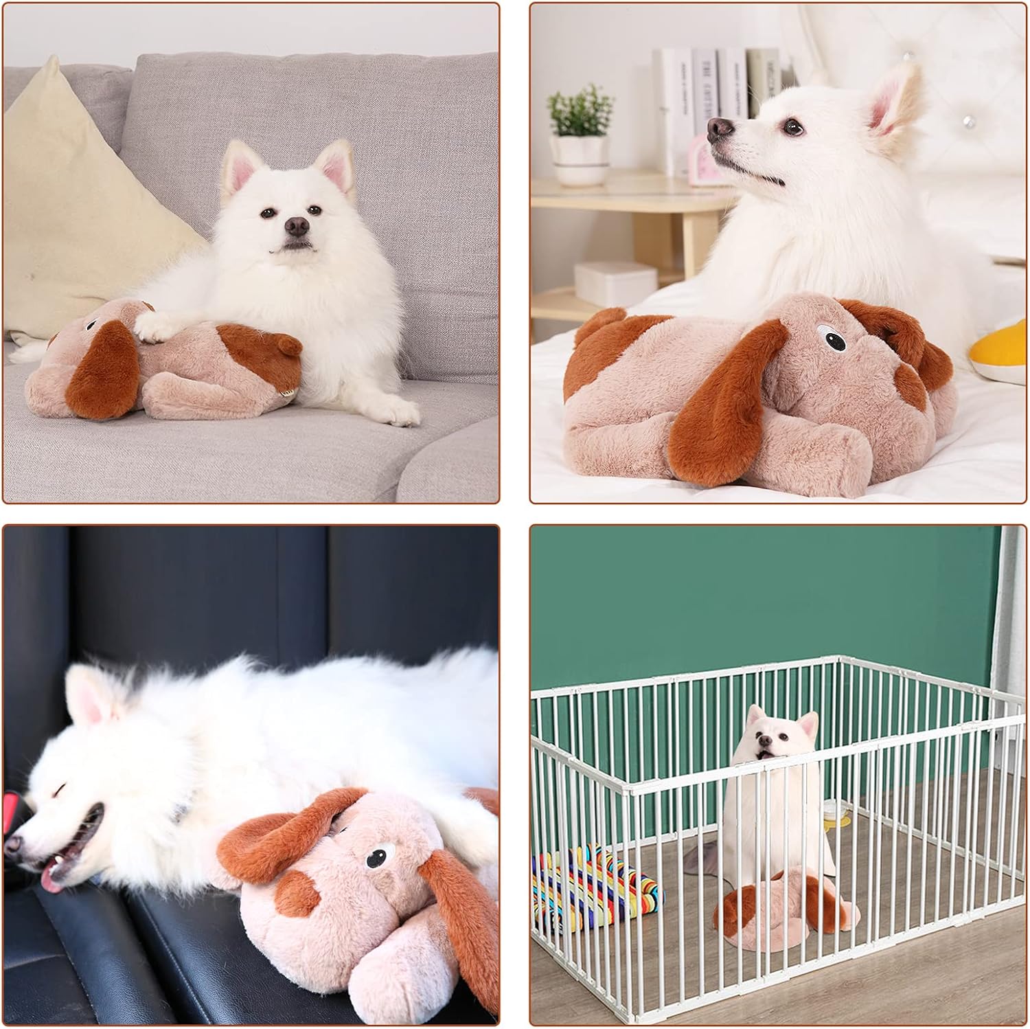Juguete de latido del corazón para cachorro, juguete para aliviar la ansiedad por separación, juguete para cachorros con latido del corazón, animal