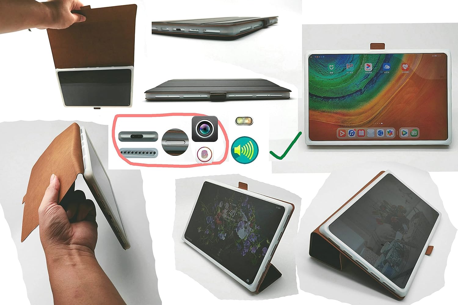 Funda delgada para tablet Chuwi Ubook X Pro, funda de cuero sintético XQ