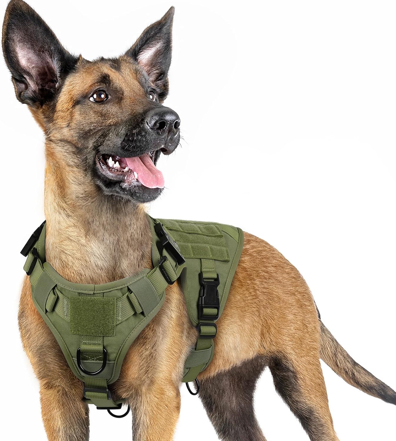rabbitgoo Arnés táctico para perros grandes, arnés resistente con asa, chaleco para perros de servicio sin tirones, para razas grandes, arnés