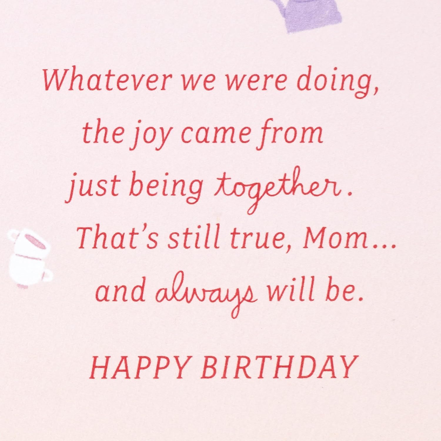 Hallmark Tarjeta de cumpleaños para mamá de hija (recuerdos favoritos)