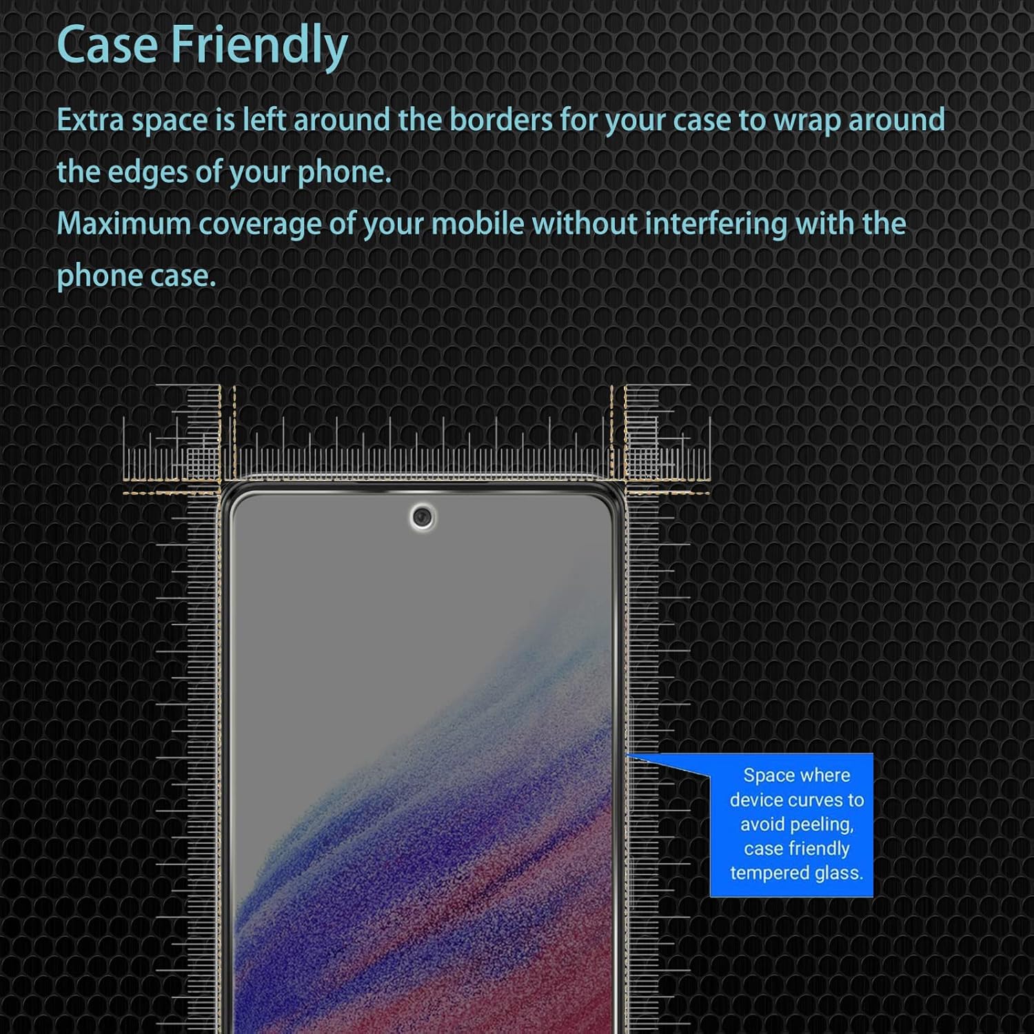 CHRINECY Paquete de 4 protectores de pantalla de privacidad compatibles con Samsung Galaxy A53 con 2 protectores de lente de cámara, dureza 9H,