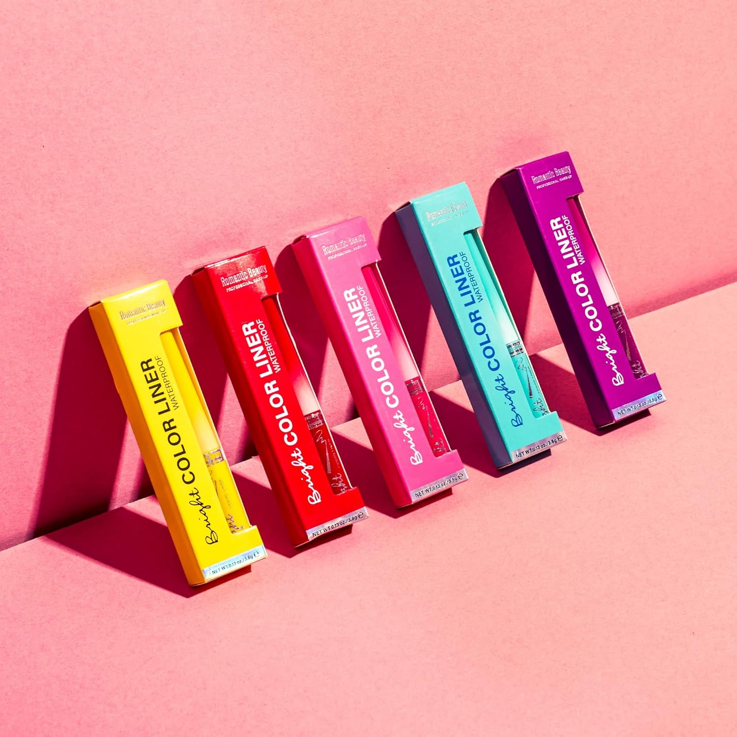 Romantic Beauty – Delineador líquido de colores brillantes – Delineador líquido mate – Delineador de ojos neón – Delineador de ojos impermeable –