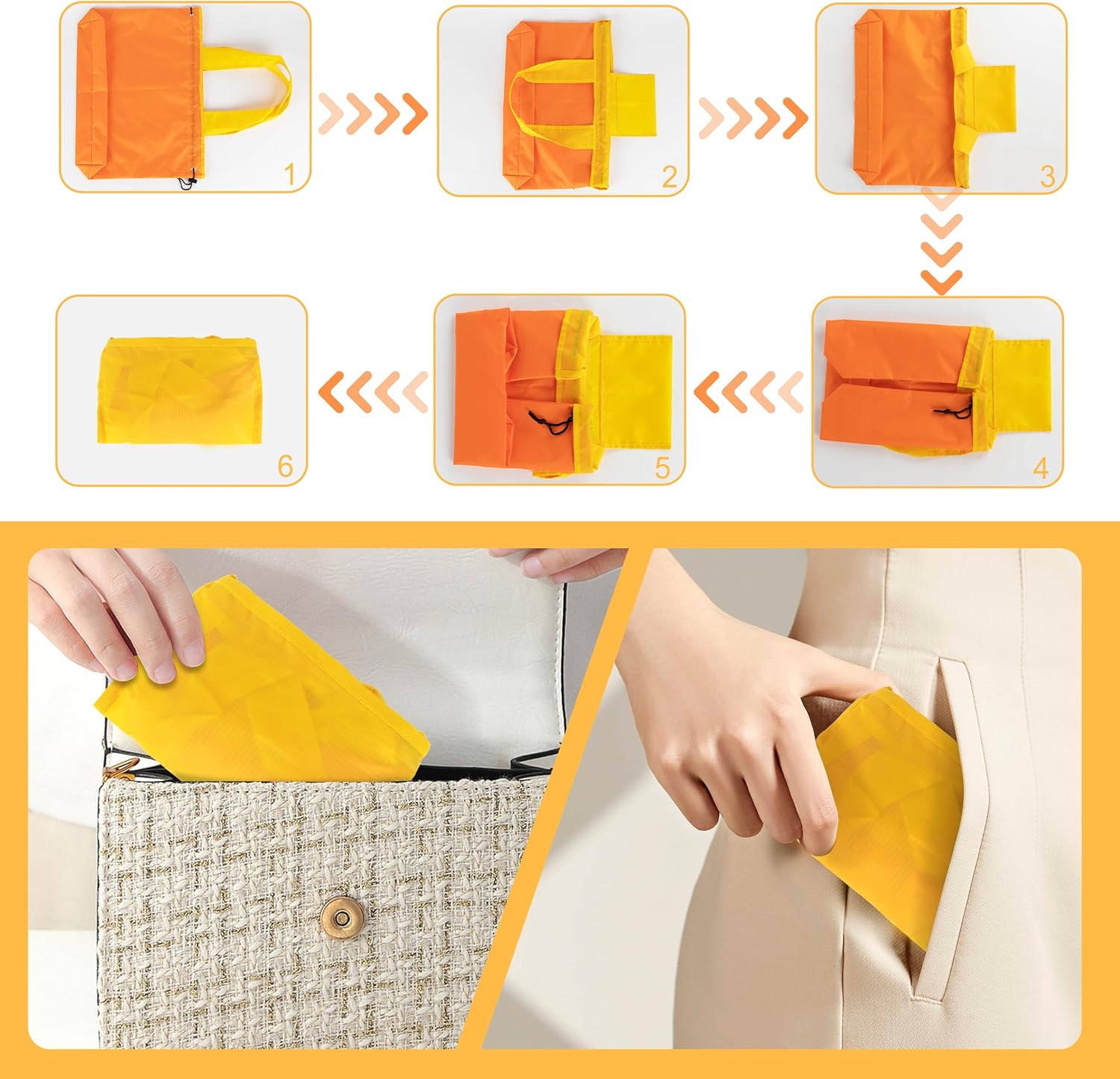Bolsas de comestibles reutilizables coloridas lavables plegables bolsas de compras ligeras para comestibles