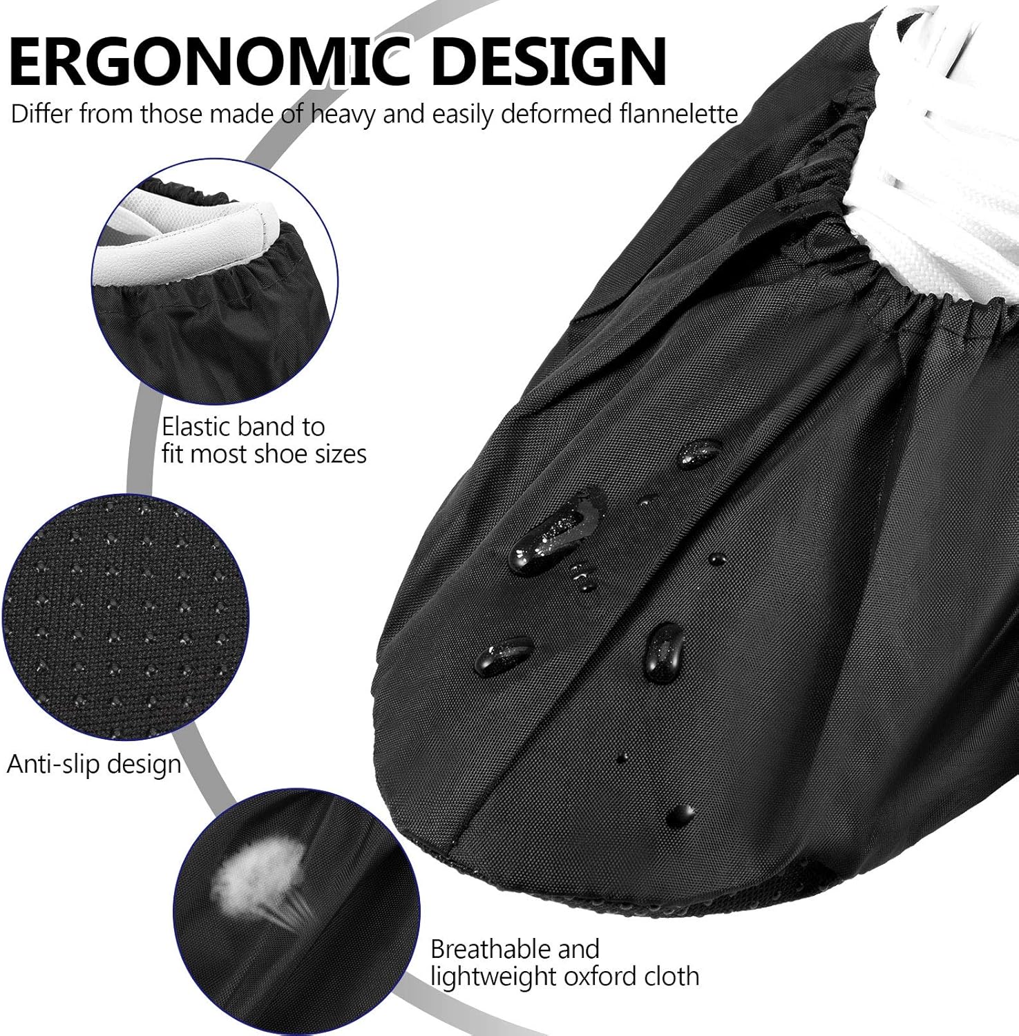 12 pares de fundas reutilizables para zapatos, antideslizantes, impermeables, elásticas, cómodas, a prueba de polvo, lavables a máquina, para el