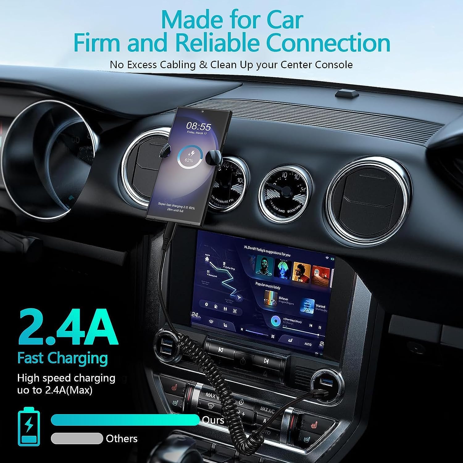 Cable retráctil de carga rápida automática tipo C de 3 pies para iPhone 15 Pro 15 Ultra15 Plus, Samsung Galaxy A54 5G A14 A13 S23 Z Fold5 A03S,