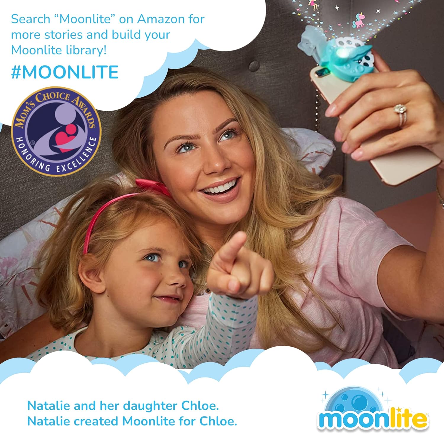 Moonlite Storytime Raya Storybook Reel, una forma mágica de leer juntos, historia digital para proyector, divertidos efectos de sonido, regalos de