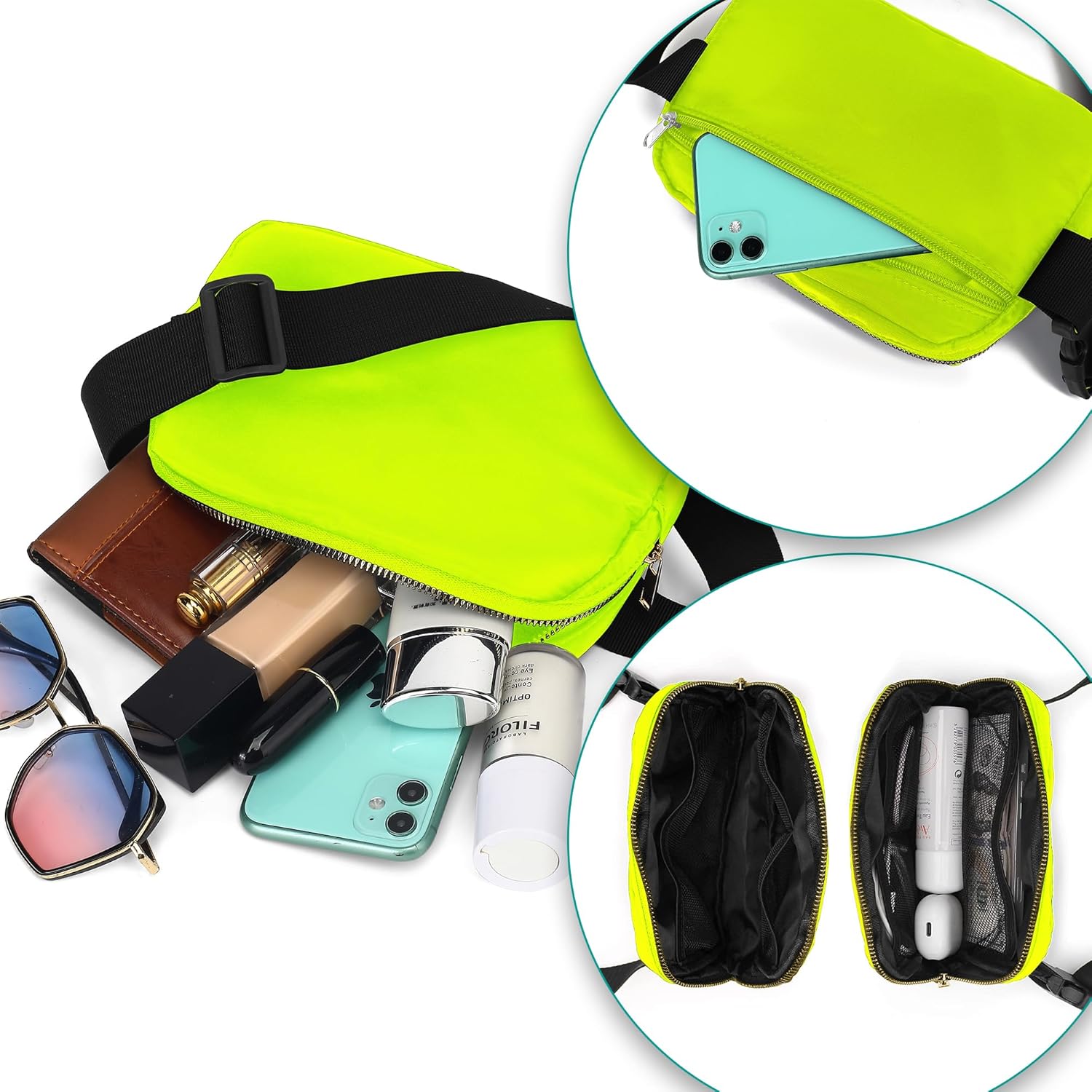 Riñoneras impermeables para mujer, mini bolsa para cinturón para niños, riñoneras para mujer, mini riñoneras para mujer, impermeable, impermeable,