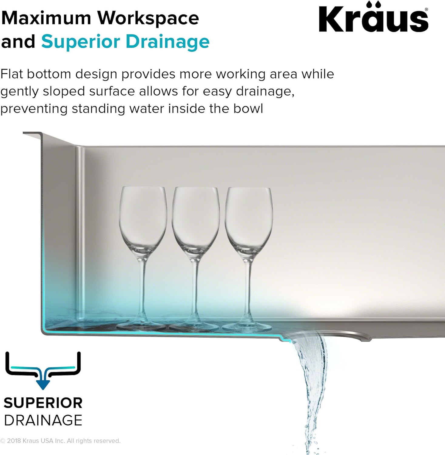 Kraus Standard PRO KHU102-33 – Fregadero de cocina acero inoxidable de 33in y 16g, con doble pila de distribución 50 y 50 para montar bajo encimera