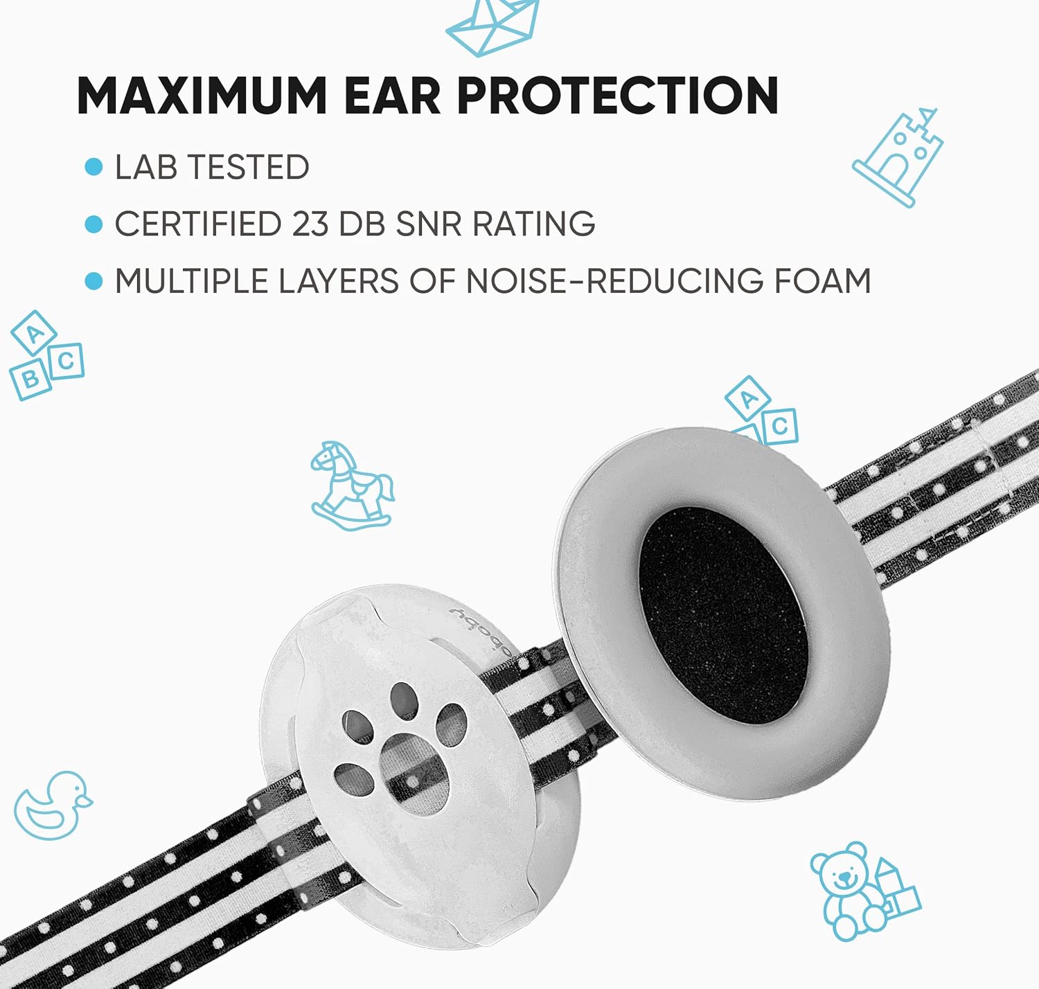 Orejeras para bebé  Auriculares con cancelación de ruido para protección auditiva infantil  Orejeras para recién nacido, avión, viaje esencial
