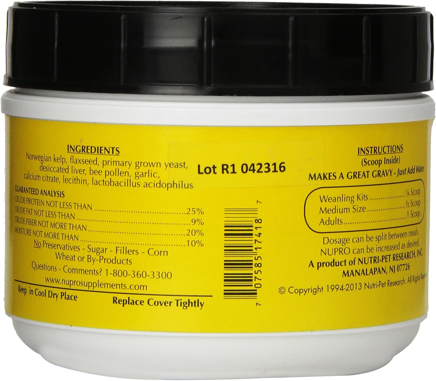 Nupro Suplemento natural para hurones (1 lb)