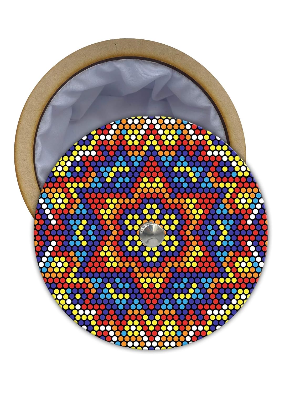 HASTA LA RAIZ  Mexican HANDMADE TORTILLA WARMER. Tortillero made in Mexico with thermal container. Model Huichol Star.