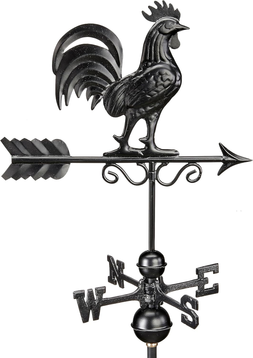 Bantam Rooster Weathervane 1975K – Acabado negro por Good Directions