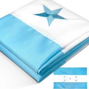 Anley EverStrong Series – Bandera de Honduras de 3 x 5 pies, nailon resistente, rayas bordadas y cosidas, 4 filas de costuras de cerradura, banderas Anley EverStrong Series – Bandera de Honduras de 3 x 5 pies, nailon resistente, rayas bordadas y cosidas, 4 filas de costuras de cerradura, banderas