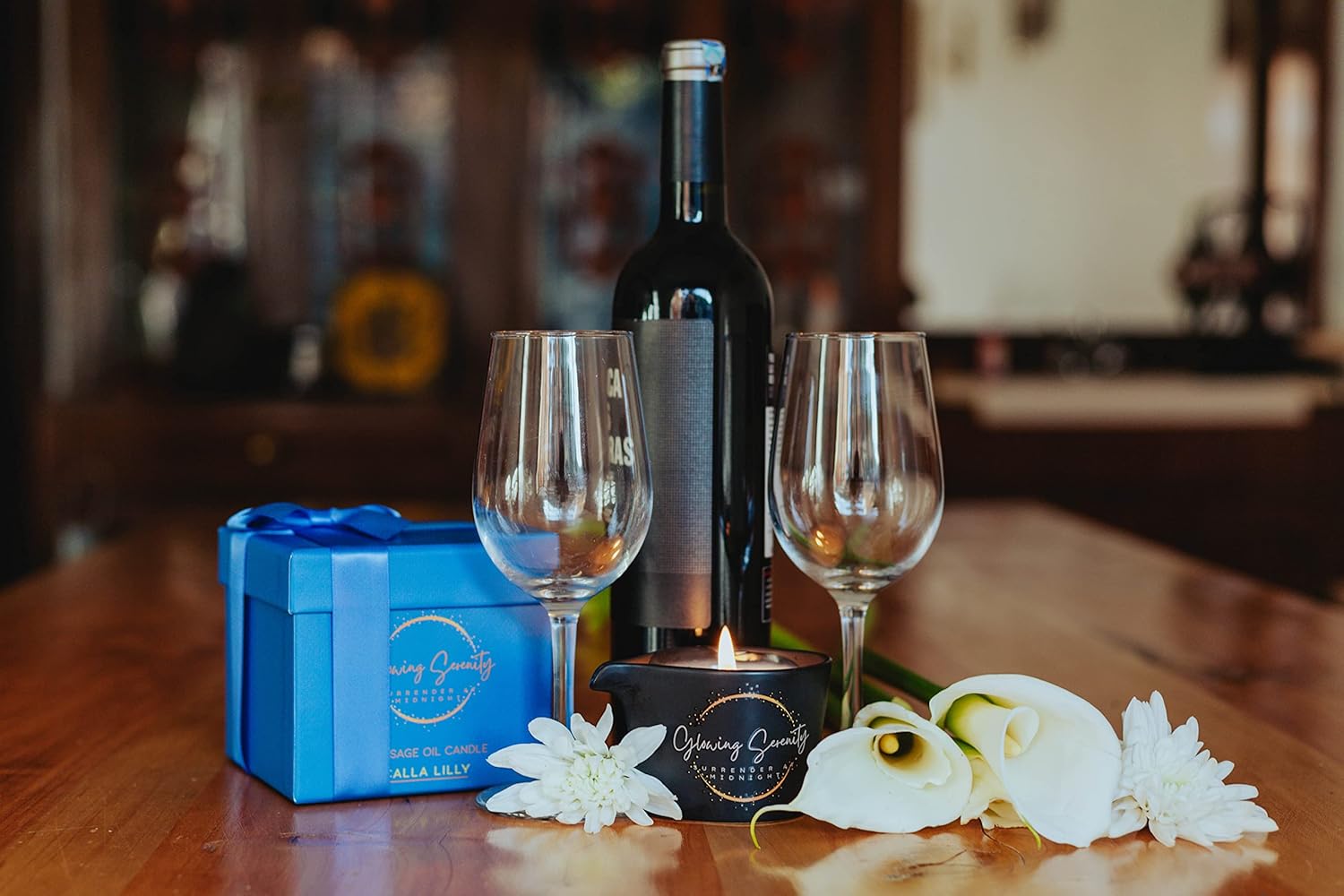 Vela de aceite de masaje para relajación, hecha con aceites esenciales para spa en casa, vela de aceite de cera de soja cálida e hidratante, vela de