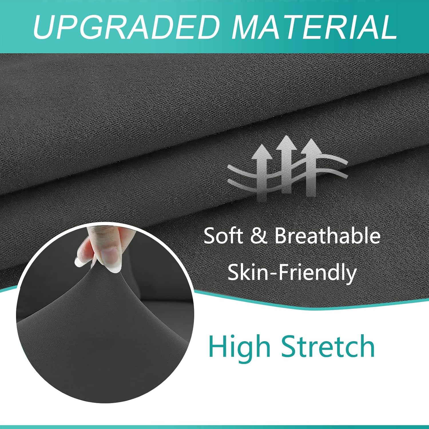 HDCAXKJ Juego de 2 fundas para sillones 100 % impermeables para sala de estar, fundas elásticas para sofá con brazos, fundas protectoras lavables