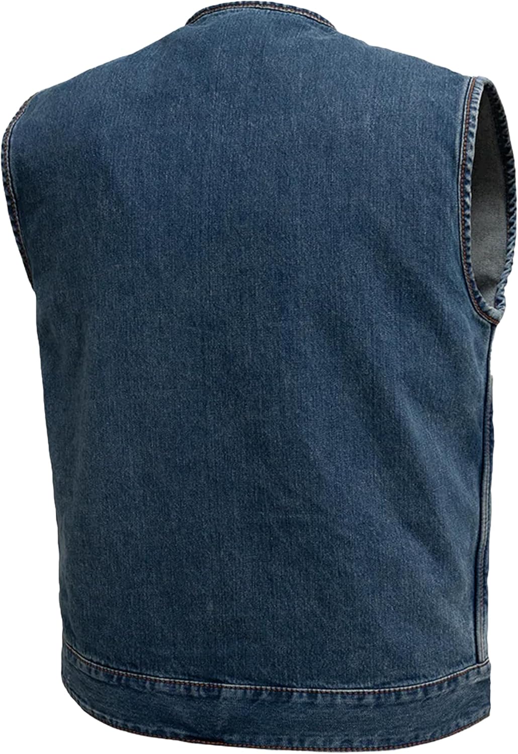 First Mfg Co – No Limit – Men’s Motorcycle Biker Riding Twill, Denim Vest