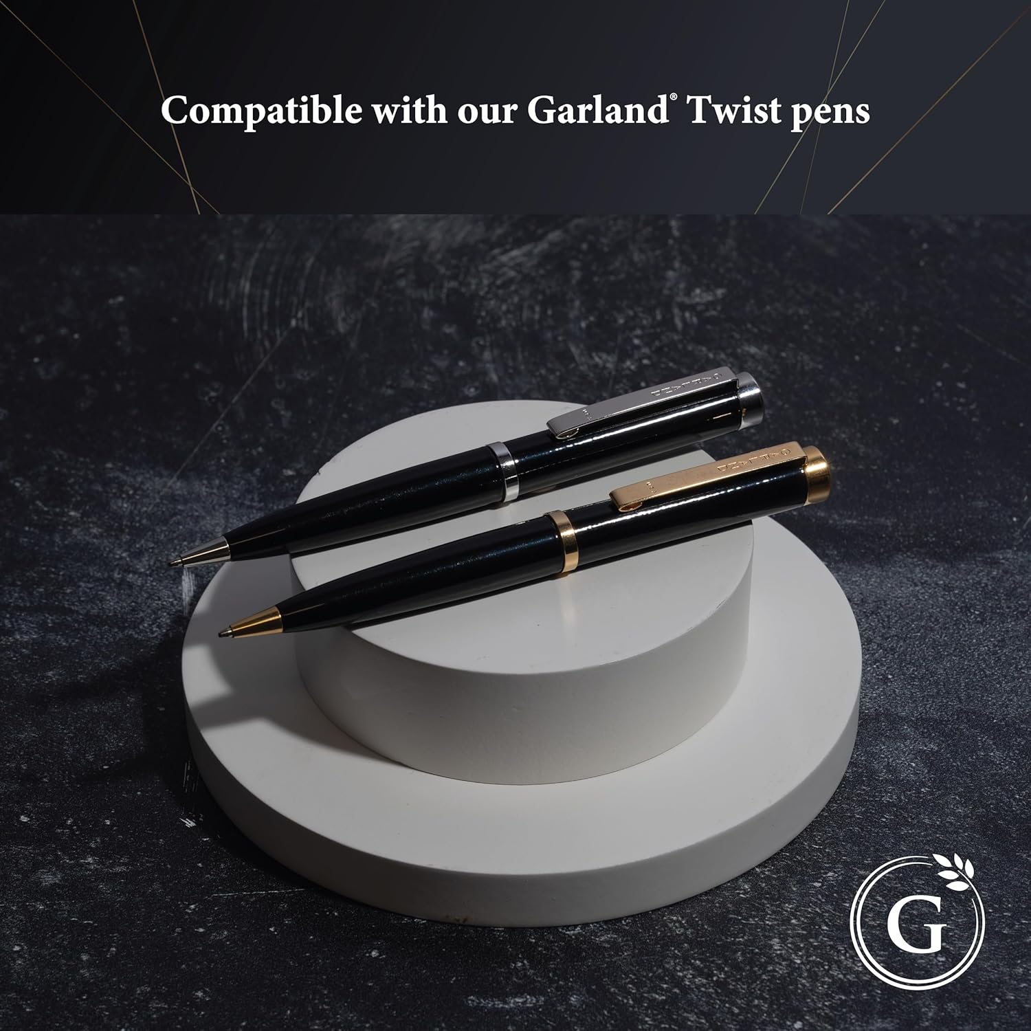 Garland Universal #1 – Recambio de bolígrafo compatible con Cross, fabricado en Estados Unidos, punta media de 0.039 pulgadas, escritura suave,